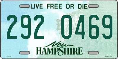 NH license plate 2920469