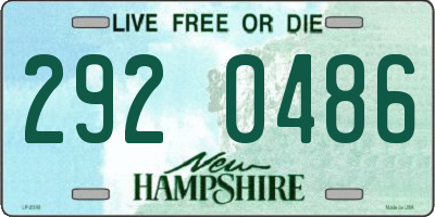 NH license plate 2920486