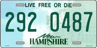 NH license plate 2920487