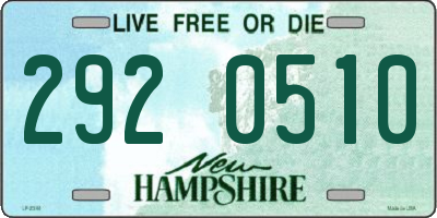 NH license plate 2920510
