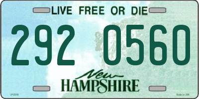NH license plate 2920560