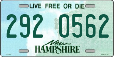 NH license plate 2920562