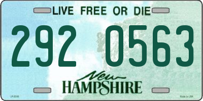 NH license plate 2920563