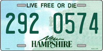 NH license plate 2920574