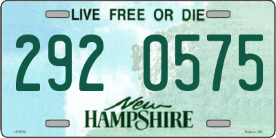 NH license plate 2920575