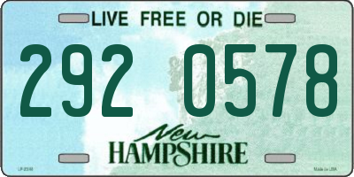NH license plate 2920578