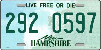 NH license plate 2920597