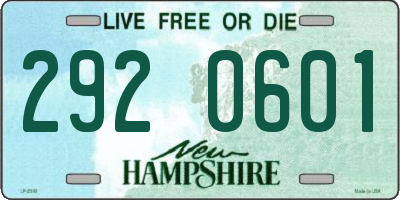 NH license plate 2920601