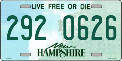 NH license plate 2920626