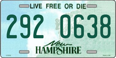 NH license plate 2920638