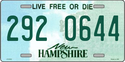 NH license plate 2920644