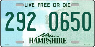 NH license plate 2920650