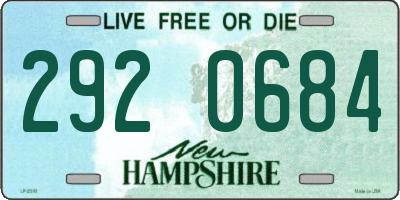 NH license plate 2920684