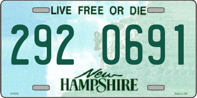 NH license plate 2920691