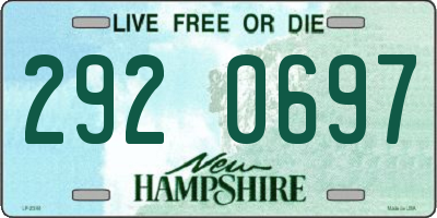 NH license plate 2920697