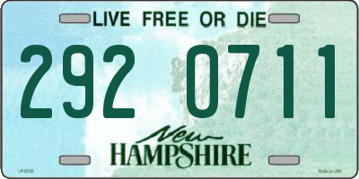 NH license plate 2920711