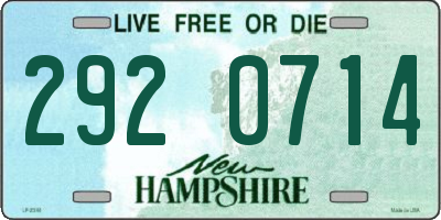 NH license plate 2920714