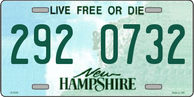 NH license plate 2920732