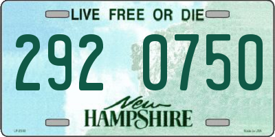 NH license plate 2920750