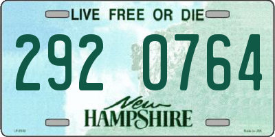 NH license plate 2920764