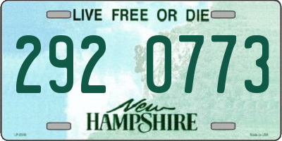 NH license plate 2920773