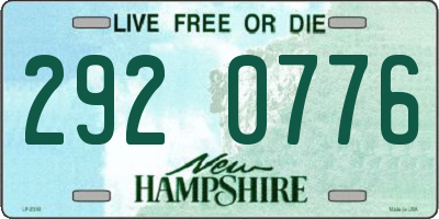 NH license plate 2920776