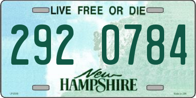 NH license plate 2920784