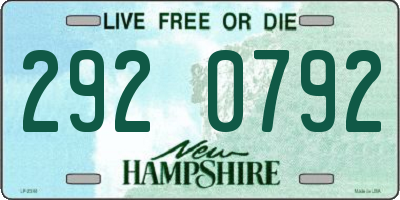 NH license plate 2920792