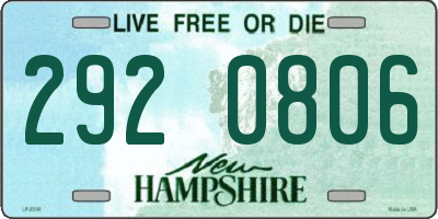 NH license plate 2920806