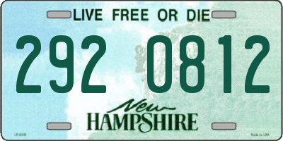 NH license plate 2920812
