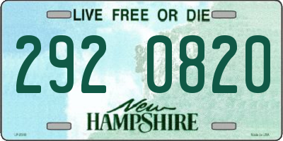 NH license plate 2920820