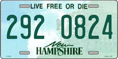 NH license plate 2920824