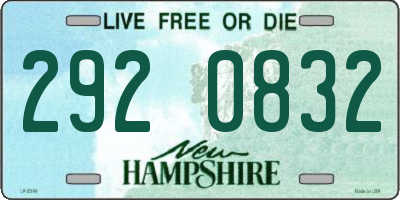 NH license plate 2920832
