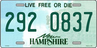 NH license plate 2920837