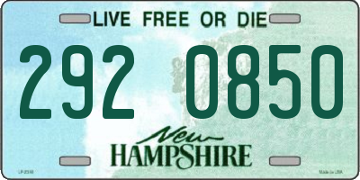 NH license plate 2920850