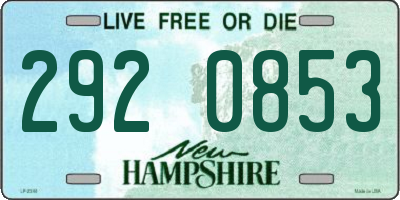 NH license plate 2920853