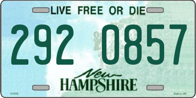 NH license plate 2920857