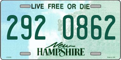 NH license plate 2920862