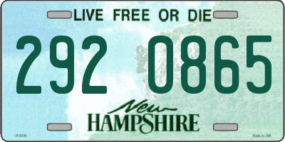 NH license plate 2920865