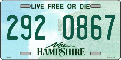 NH license plate 2920867