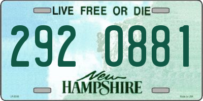 NH license plate 2920881