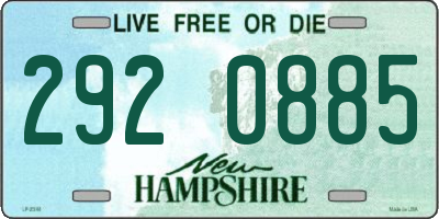 NH license plate 2920885