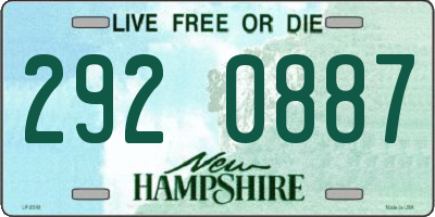 NH license plate 2920887