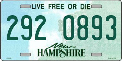 NH license plate 2920893