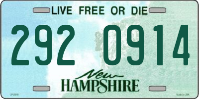 NH license plate 2920914
