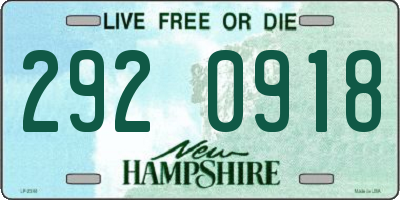 NH license plate 2920918