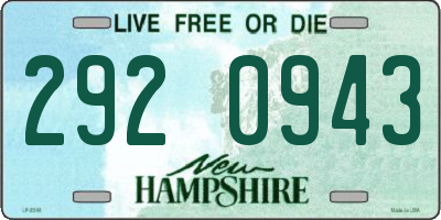 NH license plate 2920943
