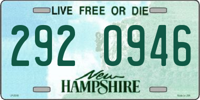 NH license plate 2920946