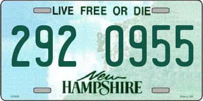NH license plate 2920955