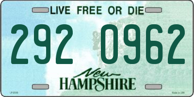 NH license plate 2920962